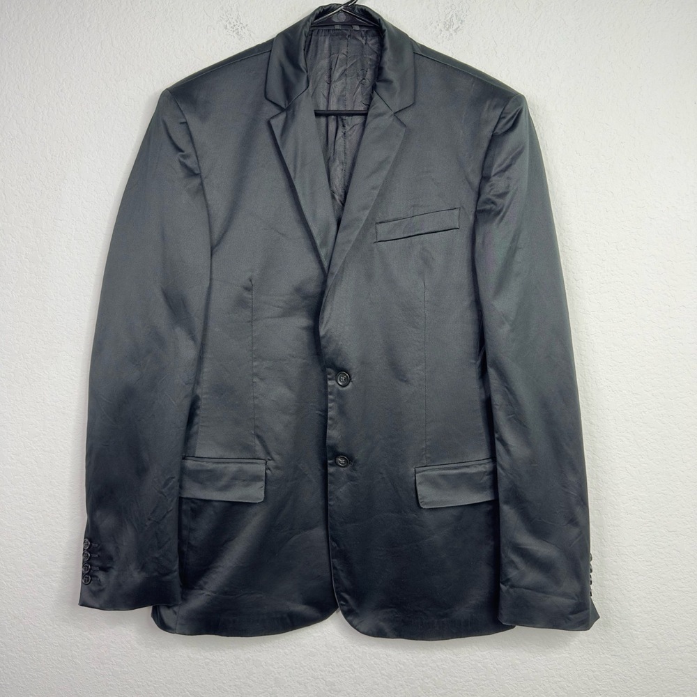 Just Cavalli Blazer Men 54 Black 2 Button Single Breasted Designer Career Formal